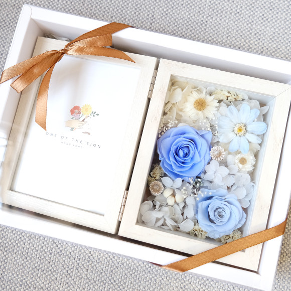 4R Preserved Flower Photo Frame (Gift Set)