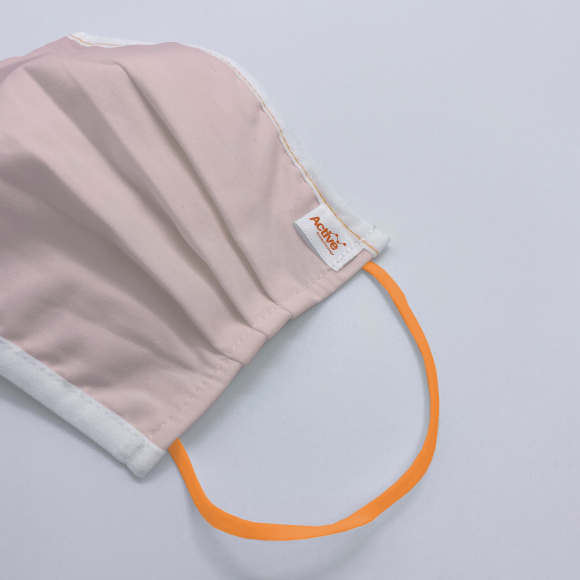 PU30™ Antiviral, Washable & Reusable Face Mask For Adult (Lavender Pink with Orange Earloop) (1pcs)