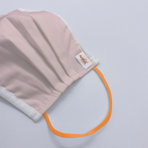 PU30™ Antiviral, Washable & Reusable Face Mask For Adult (Lavender Pink with Orange Earloop) (1pcs)