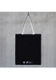 Black SFT Logo Canvas Tote Bag