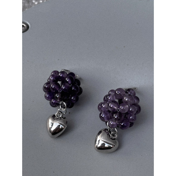 Construction of Grape (A) Earrings