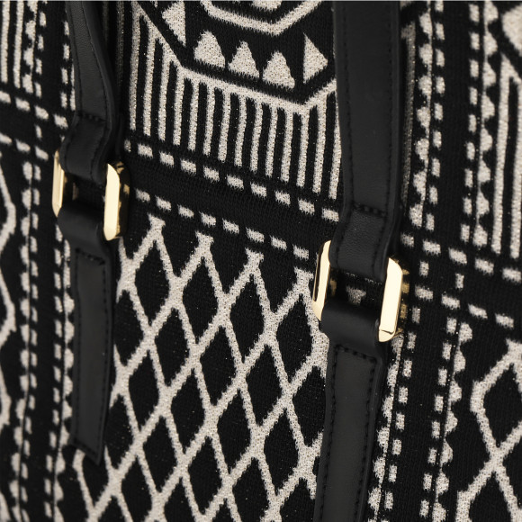 Crackles Series-Embellish Diamond Shoulder Bag (Black)