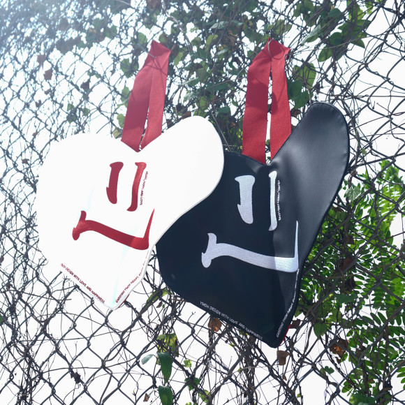 YMDH x IMU+ Big Heart Clutch Bag