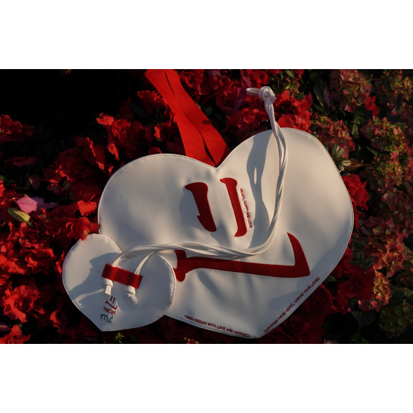 YMDH x IMU+ Big Heart Clutch Bag