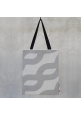 Grey SFT Logo Knit Tote Bag
