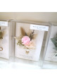 Preserved rose flower card