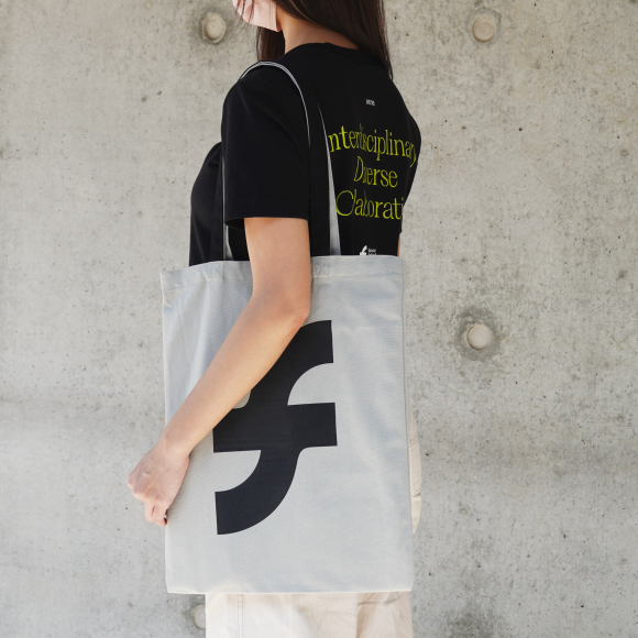 Grey SFT Logo Canvas Tote Bag