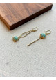 Amazonite Geometric Gold-plated Earring 