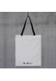 White SFT Logo Canvas Tote Bag