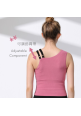 Asymmetric Tank Top (with Inner Pads) (Berry Rose)