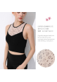 Pencil Sketch Mesh Bra Top (Black)