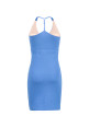 Hollowed-Out Halter Neck Mini Dress (with pads)