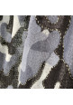 'camoflage' print+emb scarf (Grey)