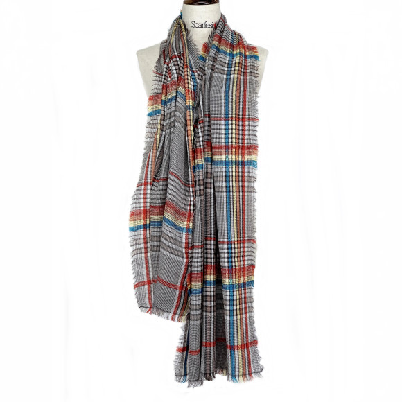 'FLORENCE' plaid scarf