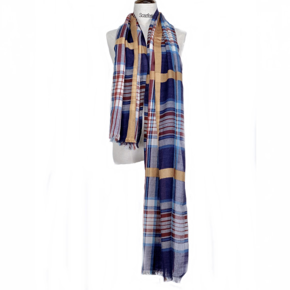 'MILAN' plaid scarf