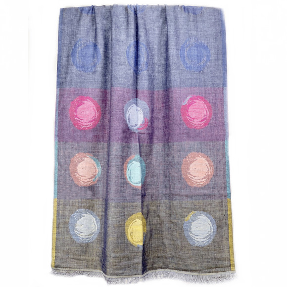 'COLOUR PLATE' jacquard scarf