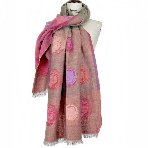 'COLOUR PLATE' jacquard scarf 