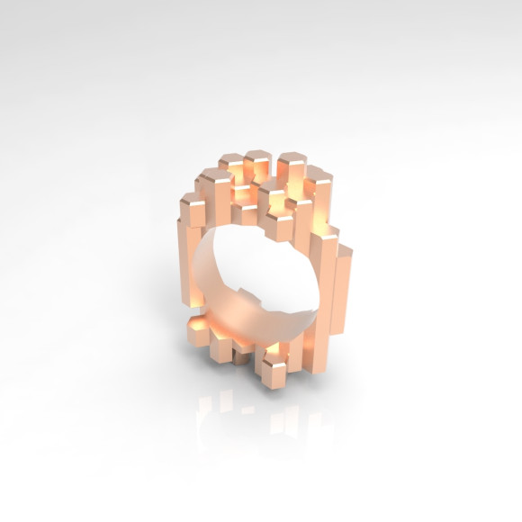 Silices Ring (Rose Gold Plated Brass)