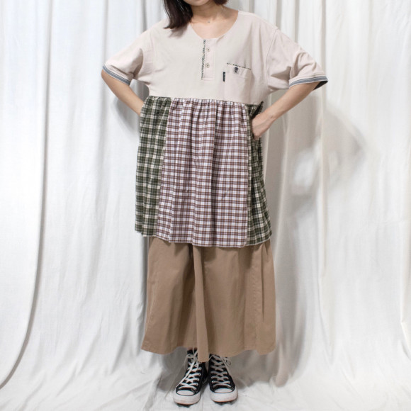 Remake Shirt - Beige/Brown