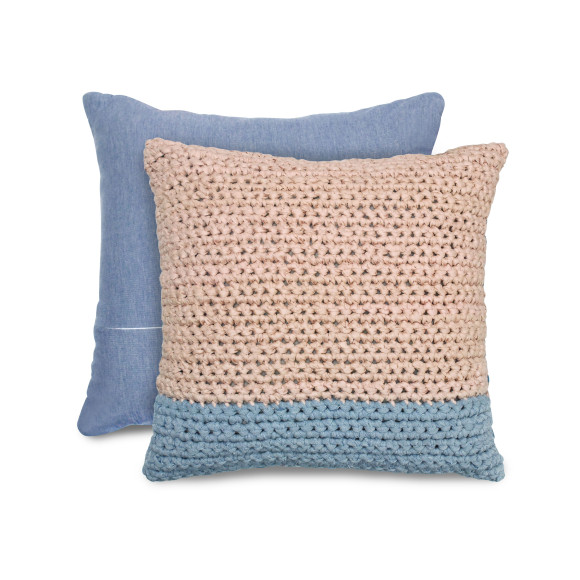Handmade Cushion (Pink Grey)