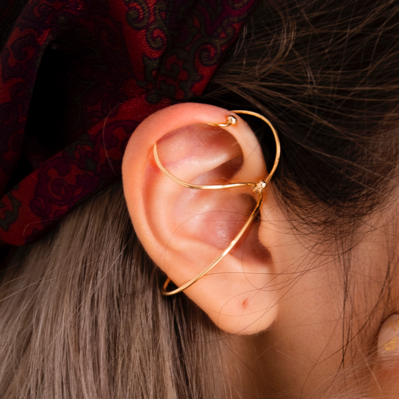 Weaving Ave Single Ear Cuff