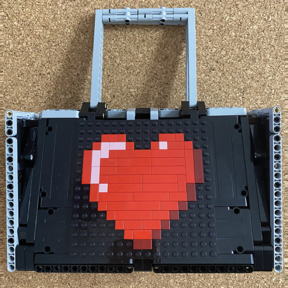 Lego Bag with Heart BLACK
