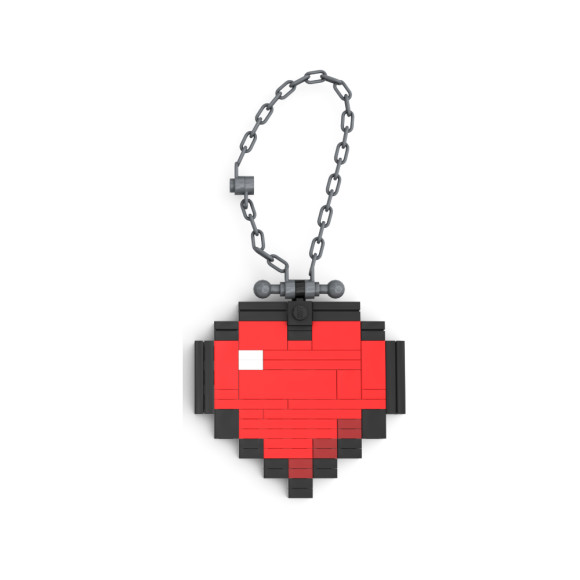 Lego Heart Bracelet -Red