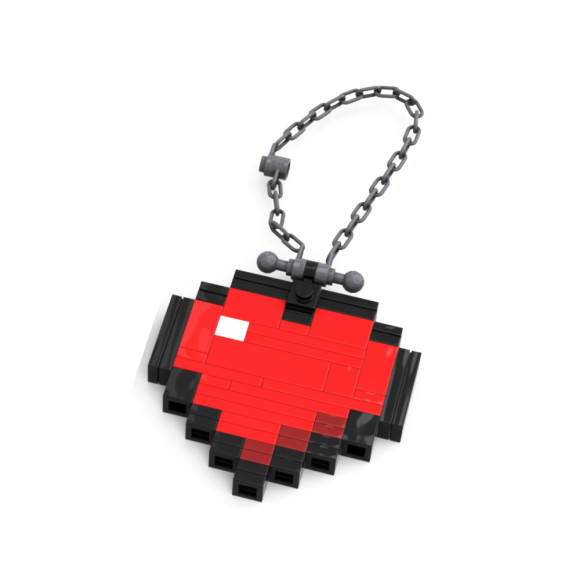 Lego Heart Bracelet -Red