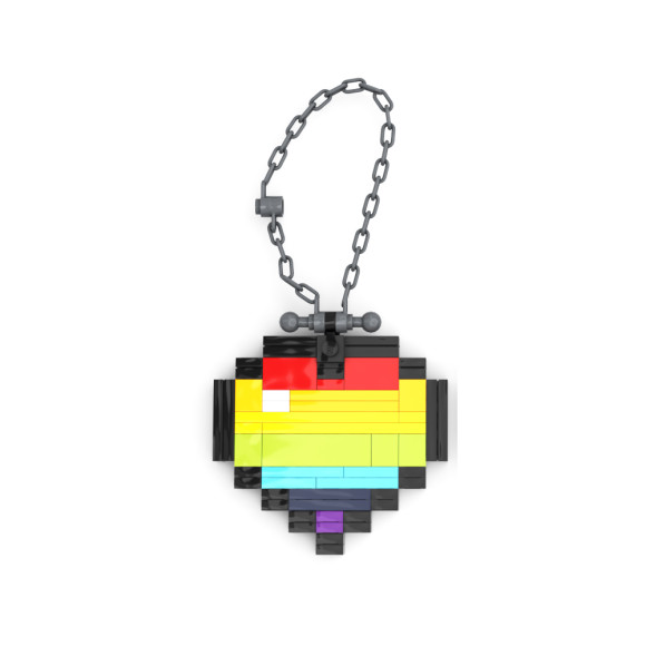 Lego Heart Bracelet -Colourful