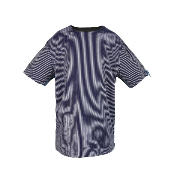[FRONT] Mutant Boy | Fabric- Oxford Blue Stripe | Zipper - Navy Vislon