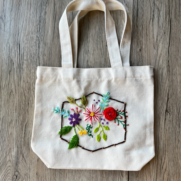 Embroidered Tote bag 9427