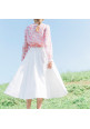 Cotton Eyelet Circular Skirt