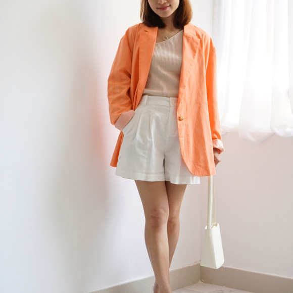 Japanese Organic Cotton Drop Shoulder Blazer