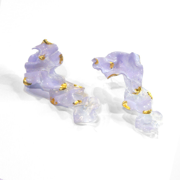 Perennial Sage Earrings Neon Lilac