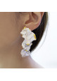 Perennial Sage Earrings White