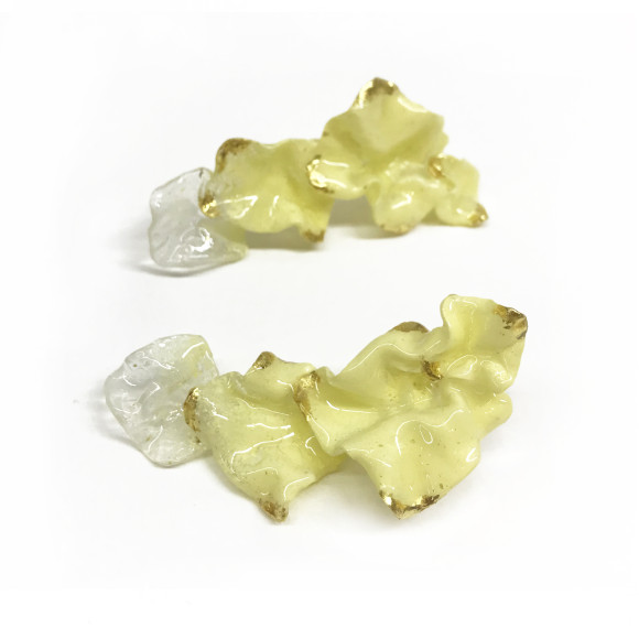 Perennial Sage Earrings Yellow