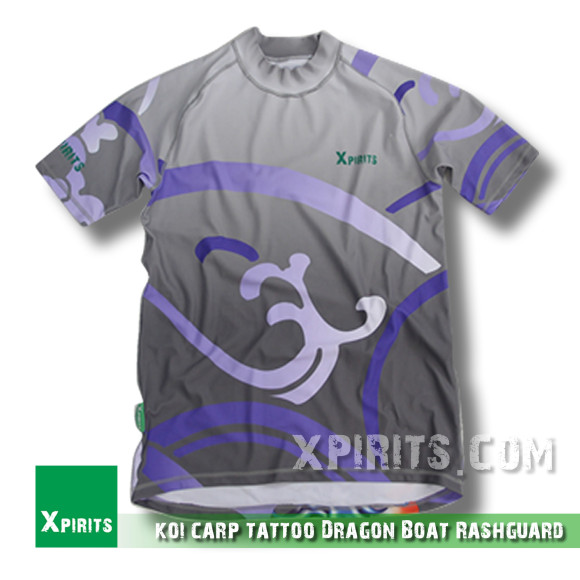 koi carp tattoo Dragon Boat Rashguard 