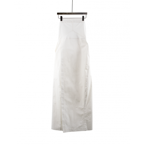 VASSEL - Ultra High Waist Long Skirt WHITE