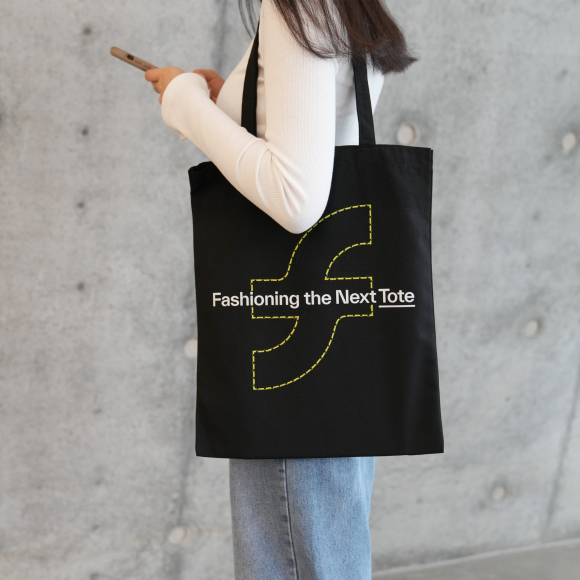 Green SFT Embroidery Tote Bag