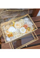 Preserved Flower Jewelry Box (White/Yellow)