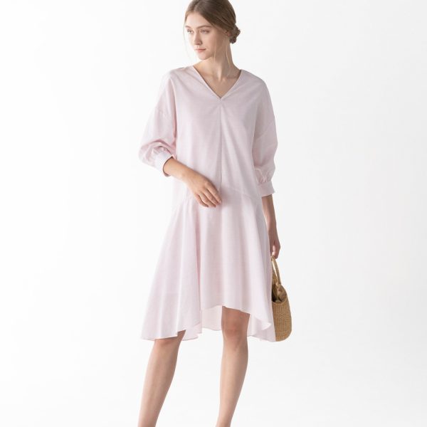 Japanese Plant-dyed Tencel Cotton Dress - Image 3