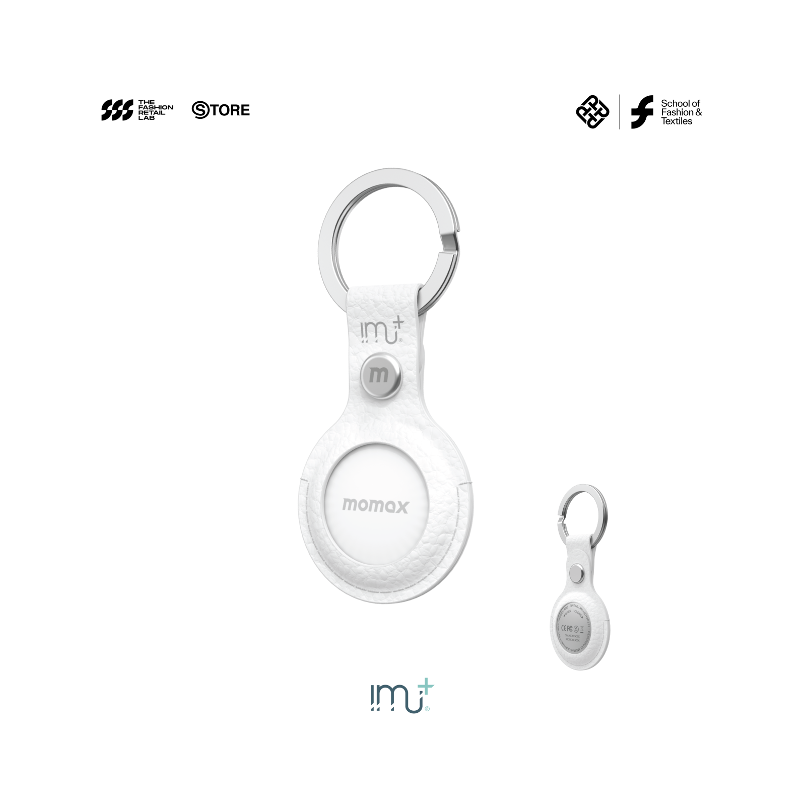 MOMAX - Ring Case | AirTag Special Cover (Vegan Leather) IMU+ SR26W