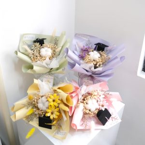 Graduation Flower - Cotton Flower Bouquet XS
