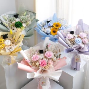 Graduation Flower - Preserved Rose Flower Bouquet