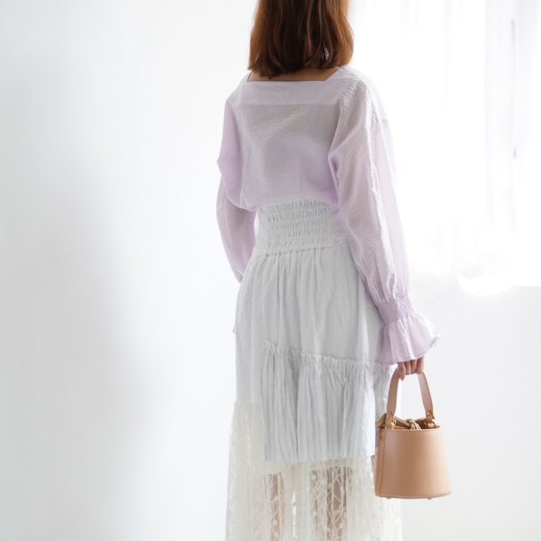Japanese Texture Cotton Button-up Blouse - Image 4