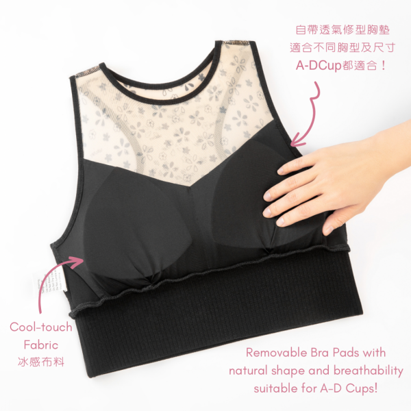 Pencil Sketch Mesh Bra Top - Image 4