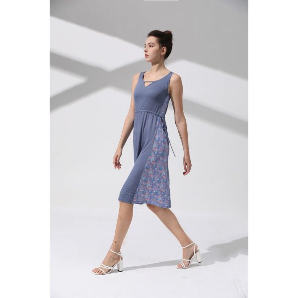 Ocean Print Loose Maxi Skirt (with Bra Pads) - Image 2