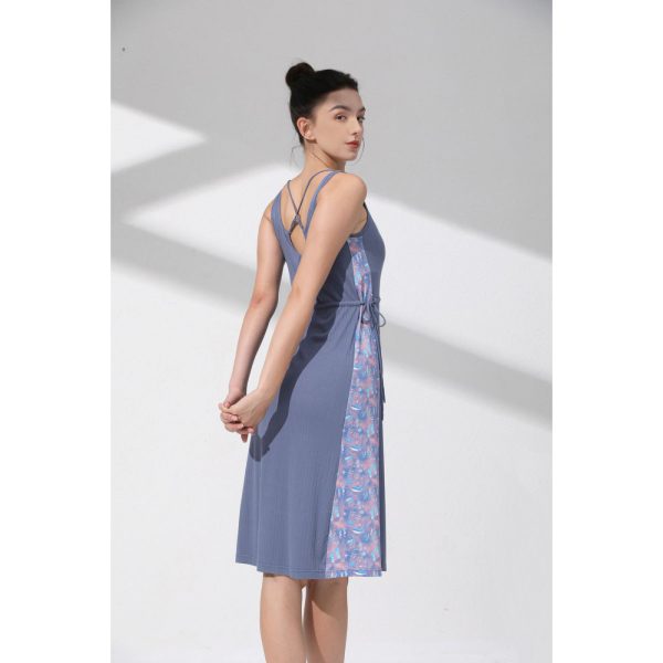Ocean Print Loose Maxi Skirt (with Bra Pads) - Image 3