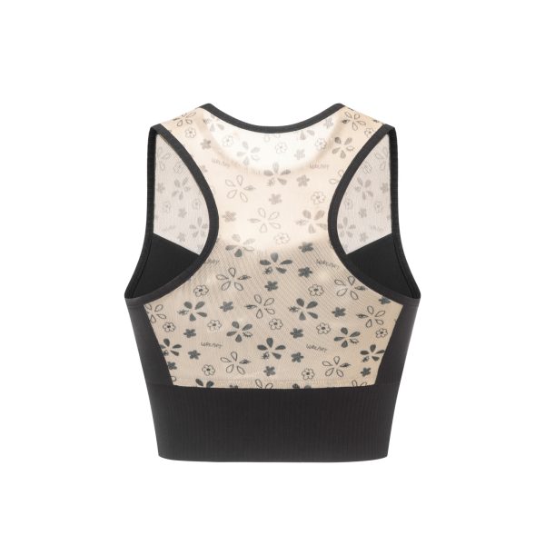 Pencil Sketch Mesh Bra Top - Image 2