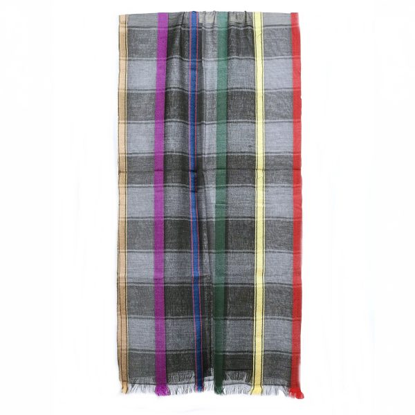 MIDNITE TUBE' plaid scarf - Image 2